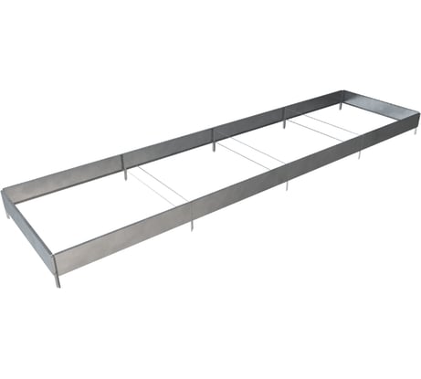 Готовая грядка Delta-Park GX 0.95х3.8 м, серебристая 30020GX_95370Zn