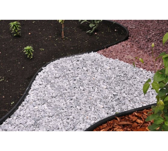Пластиковый бордюр Standartpark KANTA SP Б-1000.10.02-ПП черный 82552-Ч