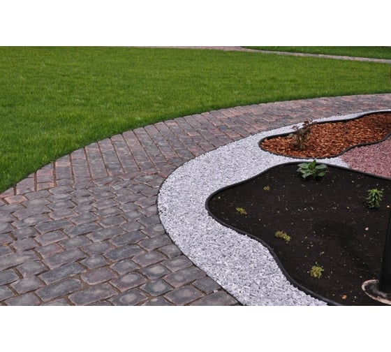Пластиковый бордюр Standartpark KANTA SP Б-1000.10.02-ПП черный 82552-Ч