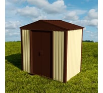 Хозблок для дачи сборно-разборный из металла Чебоксарский завод строительных профилей СТЭП 1,250x2,024x2,080 м 1014/8017 0102-0151