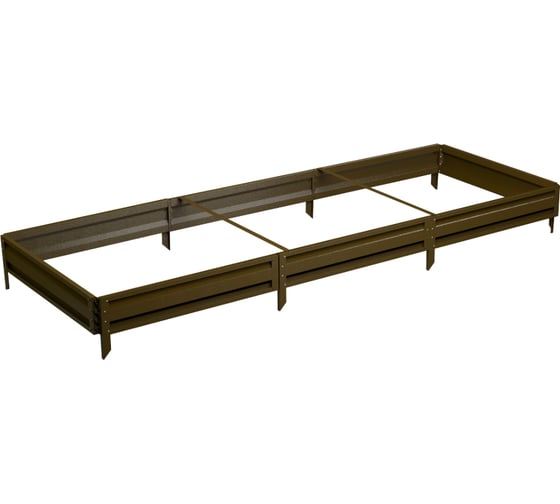 Готовая грядка Delta-Park GL 1х3 м, коричневая 30010_GL13Br