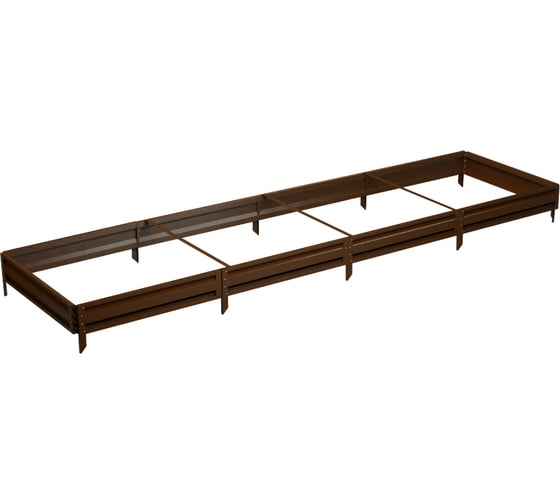 Готовая грядка Delta-Park GL 1х4 м, коричневая 30010_GL14Br