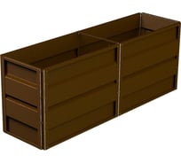 Готовая грядка Delta-Park GW 0.5х2 м, коричневая 30011_GW502Br