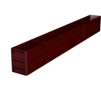 Готовая грядка Delta-Park GW 0.5х6 м, коричнево-красная 30011_GW506Ch