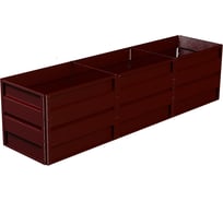 Готовая грядка Delta-Park GW 0.7х4 м, коричнево-красная 30011_GW703Ch