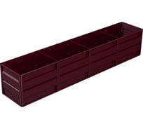 Готовая грядка Delta-Park GW 0.7х4 м, коричнево-красная 30011_GW704Ch