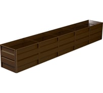 Готовая грядка Delta-Park GW 0.7х5 м, коричневая 30011_GW705Br