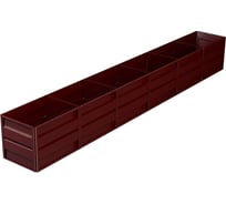 Готовая грядка Delta-Park GW 0.7х6 м, коричнево-красная 30011_GW706Ch