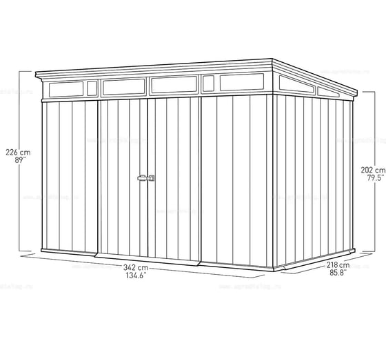 Сарай KETER Cortina 11x7 259113