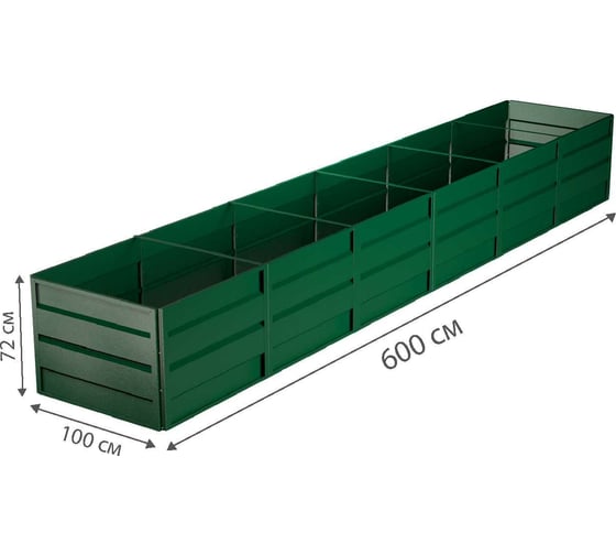 Готовая грядка Delta-Park GW 1х6 м, зеленая 30011_GW16Gr