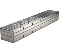 Готовая грядка Delta-Park GW 1х6 м, серебристая 30011_GW16Zn