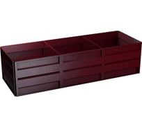Готовая грядка Delta-Park GW 1х3 м, коричнево-красная 30011_GW13Ch