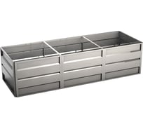 Готовая грядка Delta-Park GW 1х3 м, серебристая 30011_GW13Zn