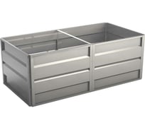 Готовая грядка Delta-Park GW 1х2 м, серебристая 30011_GW12Zn