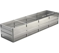 Готовая грядка Delta-Park GW 1х4 м, серебристая 30011_GW14Zn