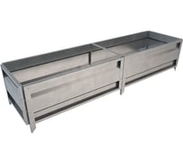 Сборная грядка Delta-Park GU 0.5х2 м, серебристая 30011_GU502Zn