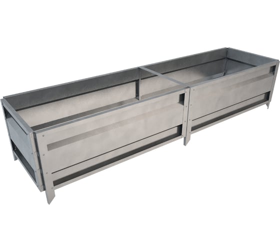 Сборная грядка Delta-Park GU 0.5х2 м, серебристая 30011_GU502Zn