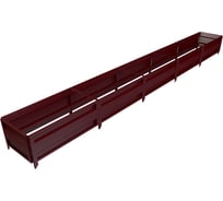Сборная грядка Delta-Park GU 0.5х5 м, коричнево-красная 30011_GU505Ch