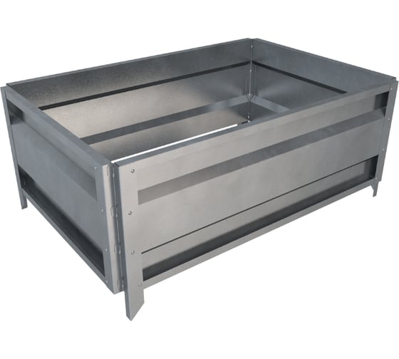 Сборная грядка Delta-Park GU 0.7х1 м, серебристая 30011_GU701Zn