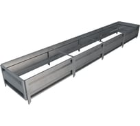Сборная грядка Delta-Park GU 0.7х4 м, серебристая 30011_GU704Zn