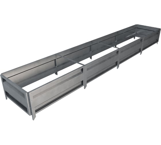 Сборная грядка Delta-Park GU 0.7х4 м, серебристая 30011_GU704Zn 1