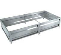 Сборная грядка Delta-Park GU 1х2 м, серебристая 30011_GU12Zn
