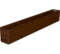 Готовая грядка Delta-Park GW 0.5х5 м, коричневая 30011_GW505Br