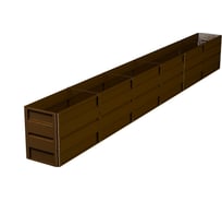 Готовая грядка Delta-Park GW 0.5х6 м, коричневая 30011_GW506Br