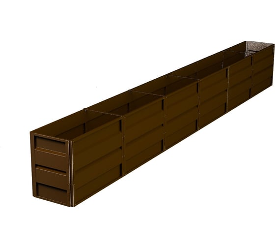 Готовая грядка Delta-Park GW 0.5х6 м, коричневая 30011_GW506Br