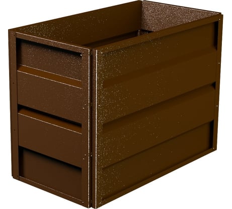 Готовая грядка Delta-Park GW 0.5х1 м, коричневая 30011_GW501Br