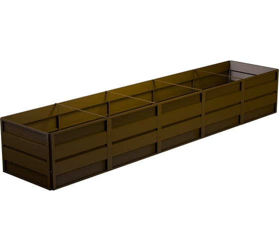 Готовая грядка Delta-Park GW 1х5 м, коричневая 30011_GW15Br