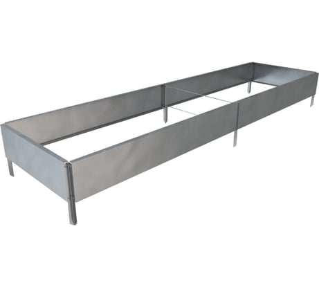 Готовая грядка Delta-Park GX 0.45х1.9 м, серебристая 30020GX_45180Zn