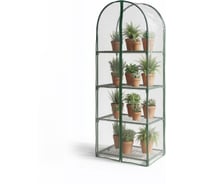 Парник для рассады ГеоПластБорд с чехлом, 59х39х160 см, 4 полки, арка, цвет зеленый TM59.39.160.RG