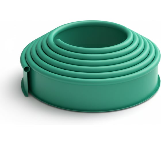 Бордюр садовый ГеоПластБорд ДЕКО ПРО 10 метров, высота 15 см, цвет зеленый 748729005.15.10З