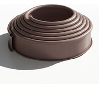 Бордюр садовый ГеоПластБорд ДЕКО ПРО 10 метров, высота 15 см, цвет коричневый 748729005.15.10К