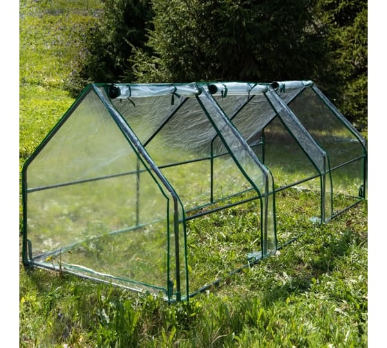 Теплица GREEN APPLE GA-House-3х-frame 2700x900x900 мм 3 отсека Б0063899