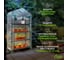 Теплица GREEN APPLE GA-House-4x-frame 4 яруса 1250x690x300 мм Б0063920 9