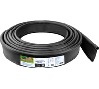 Пластиковый садовый бордюр Анмакс Кантри черный, длина 10000 мм, высота 110 мм 82401-Ч