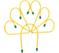 Заборчик веерный КЭС стальной, 5 секций 530x450 мм, желтый 20540003