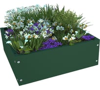 Садовая клумба Благо 1x1 м, квадрат, зеленая 80175