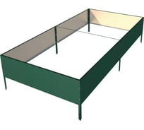 Оцинкованная грядка Благо 1x2 м, зеленая 93878