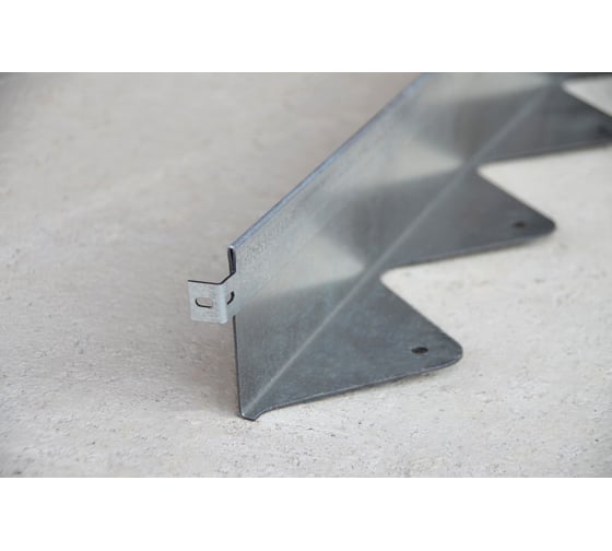 Бордюр металлический оцинкованный AQUADRENAG BORDFIX 1200x50x45x1,5 мм, 10 штук 12455010