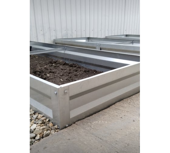 Грядка ООО ФУРАМА 1000x800x200 мм. оцинкованная ОГ-3