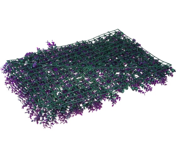 Изгородь искусственная INBLOOM Самшит фиолетовый 40×60 см PE 419-005