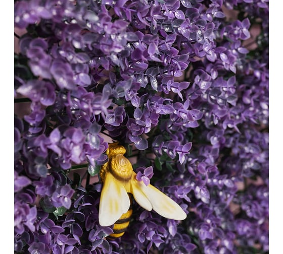 Изгородь искусственная INBLOOM Самшит фиолетовый 40×60 см PE 419-005