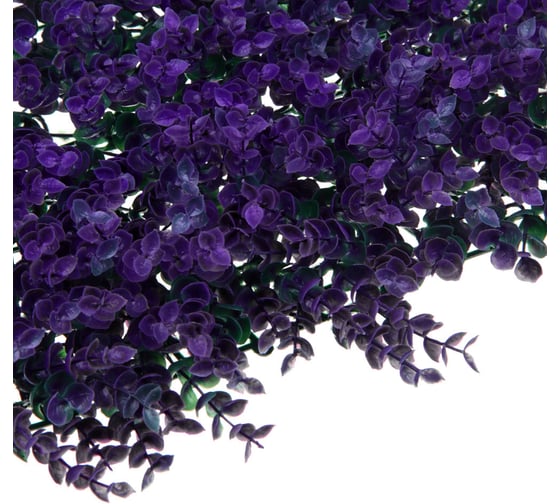 Изгородь искусственная INBLOOM Самшит фиолетовый 40×60 см PE 419-005