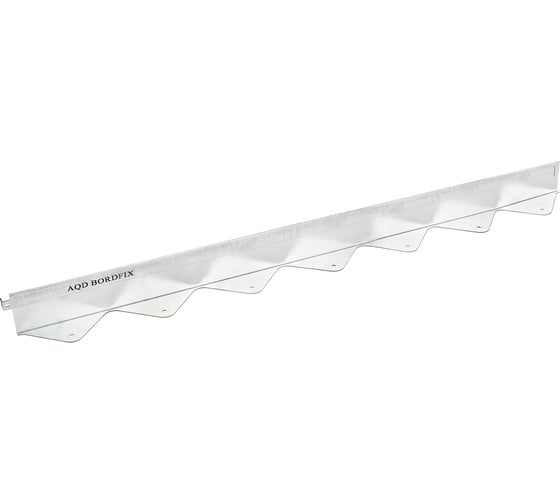 Бордюр металлический оцинкованный AQUADRENAG BORDFIX 1200x60x45x1,5 мм, 10 штук 12456010