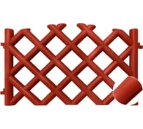 Декоративный забор GARDENPLAST BAROKKO №5 терракотовый, 4 шт., 278х41 см 00054