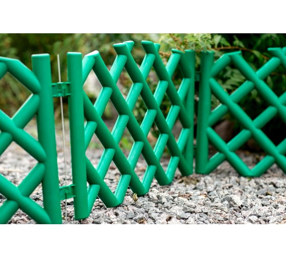 Декоративный забор GARDENPLAST BAROKKO №5 зеленый, 4 шт., 278х41 см 00053