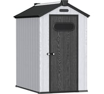 Пластиковый сарай Summit 4x6 (2,3 м²), серый/антрацит Black Fox DBBPA0406H204/1